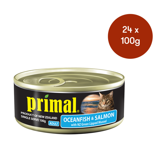 Primal Ocean Fish & Salmon Wet Cat Food - 100g X 24