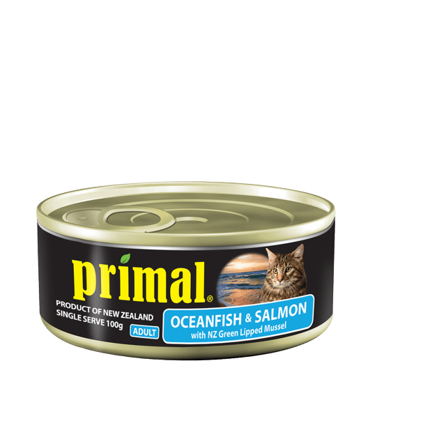 Primal Ocean Fish & Salmon Wet Cat Food - 100g X 24