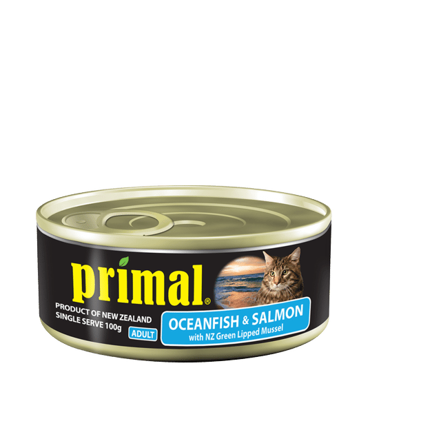 Primal Ocean Fish & Salmon Wet Cat Food - 100g X 48