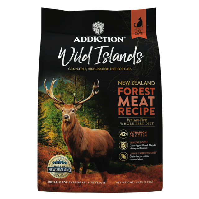Addiction Wild Islands Forest Meat Recipe Venison-First Dry Cat Food
