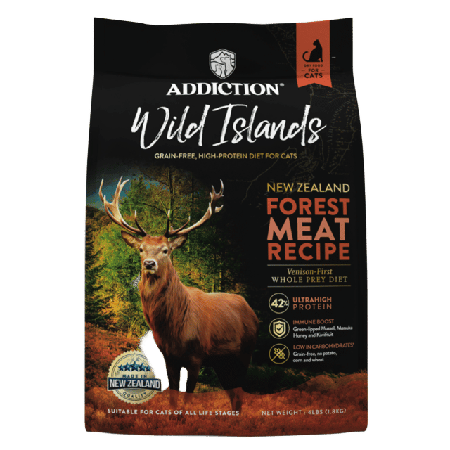 Addiction Wild Islands Forest Meat Recipe Venison-First Dry Cat Food