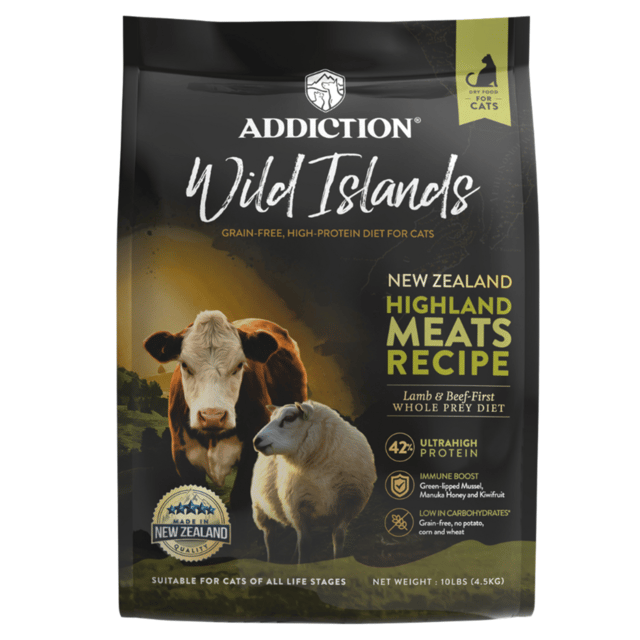 Addiction Wild Islands Highland Meats Recipe Lamb & Beef-First Dry Cat Food