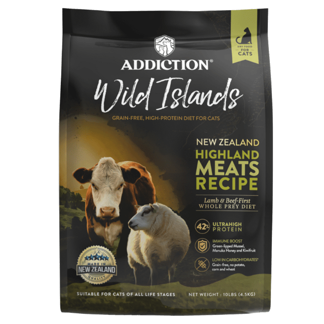 Addiction Wild Islands Highland Meats Recipe Lamb & Beef-First Dry Cat Food
