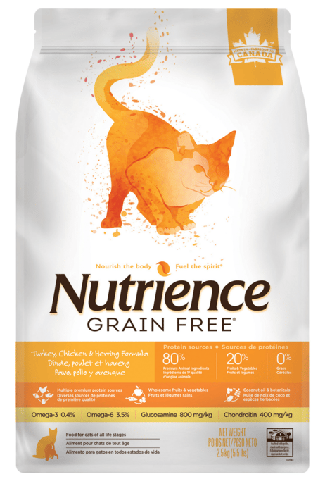 Nutrience Grain Free Turkey Chicken & Herring Dry Cat Food