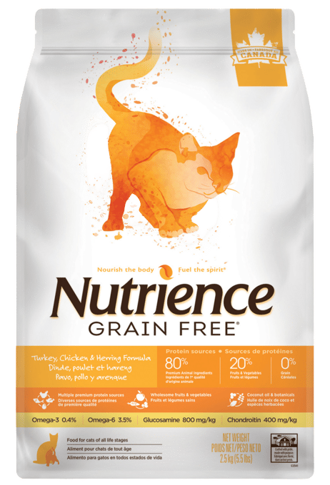 Nutrience Grain Free Turkey Chicken & Herring Dry Cat Food