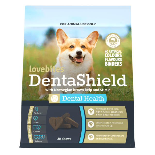 Vetafarm Lovebites Dentashield Dog Dental Chews - 30 Pack