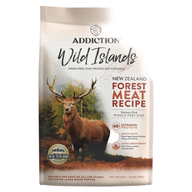 Addiction Wild Islands Forest Meat Recipe Venison-First Dry Dog Food