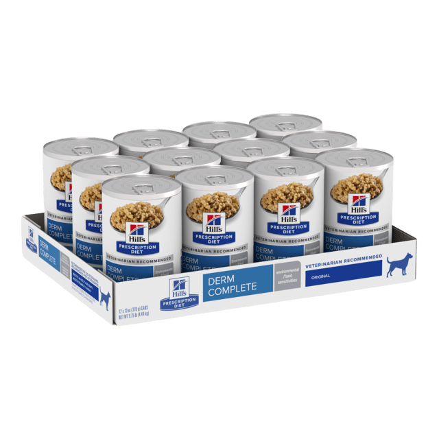 Hill's Prescription Diet Derm Complete Environmental / Food Sensitivities Wet Dog Food - 370g X 12
