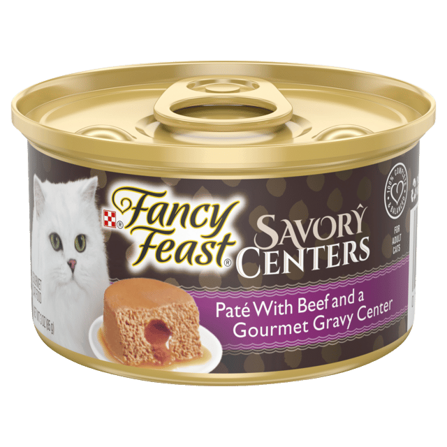 Fancy Feast Savory Centers Pate With Beef & Gourmet Gravy Wet Cat Food