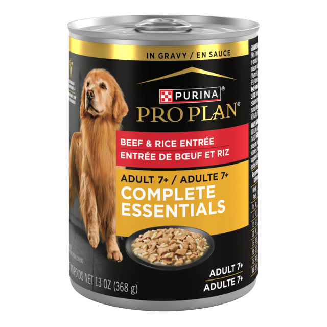 Pro Plan Adult 7+ Senior Beef & Rice Entree Wet Dog Food