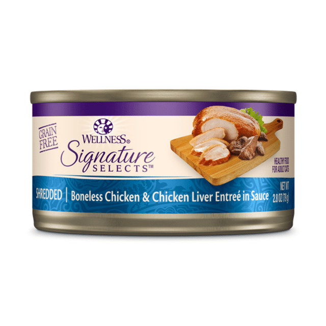 Wellness Core Signature Selects Shredded Chicken & Chicken Liver Wet Cat Food