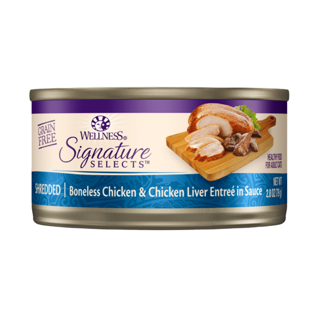 Wellness Core Signature Selects Shredded Chicken & Chicken Liver Wet Cat Food