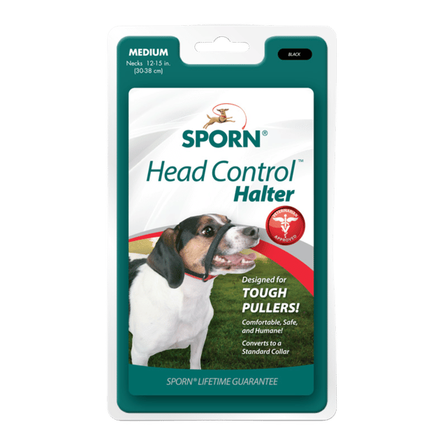 Sporn Dog Head Control Halter - Medium - Black