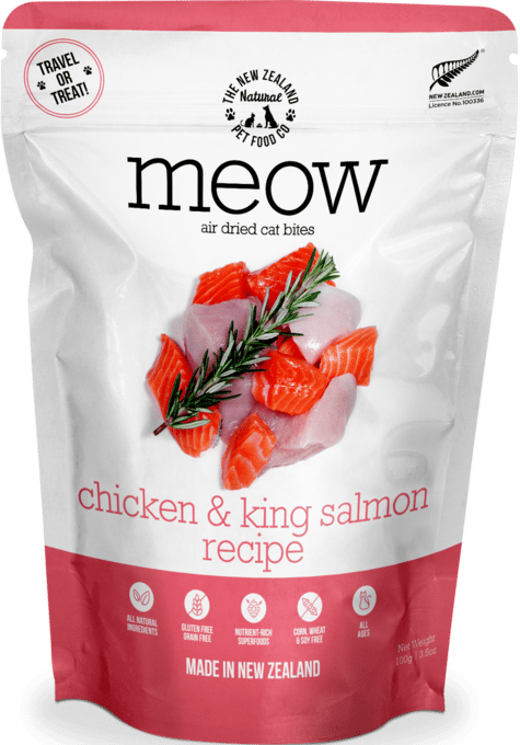 The NZ Natural PET Food Co Meow Chicken & King Salmon Air Dried Cat Food - 750g - Discontinued