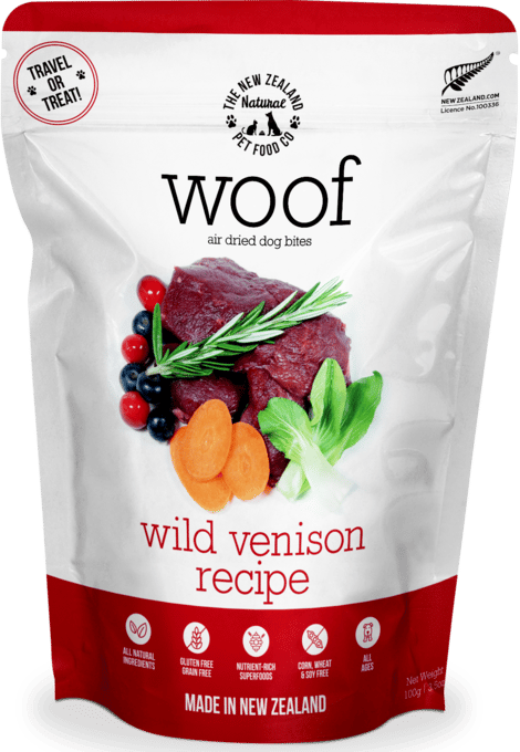 The NZ Natural PET Food Co Woof Wild Venison Air Dried Dog Food