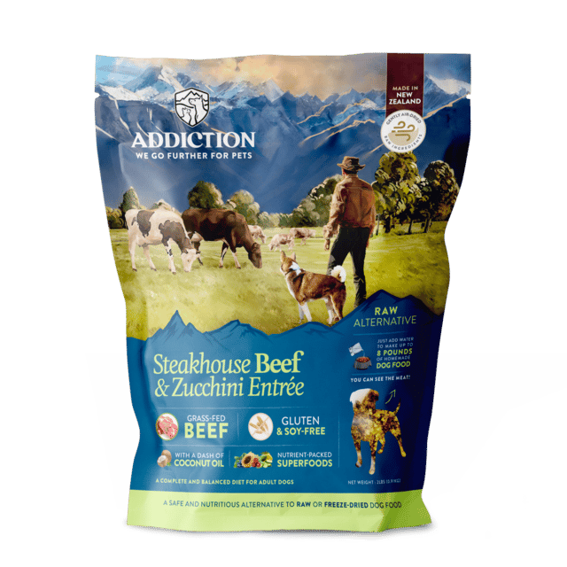 Addiction Grain-Free Steakhouse Beef & Zucchini Entrée Air Dried Dog Food