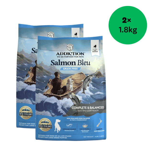 Addiction Grain-Free Salmon Bleu Dry Dog Food - 3.6kg (2 X 1.8kg Bags)