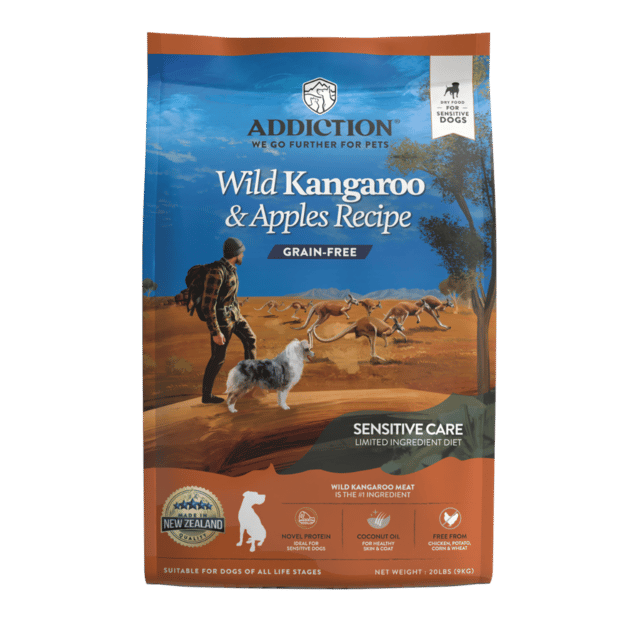 Addiction Grain-Free Wild Kangaroo & Apples Sensitive Care Dry Dog Food