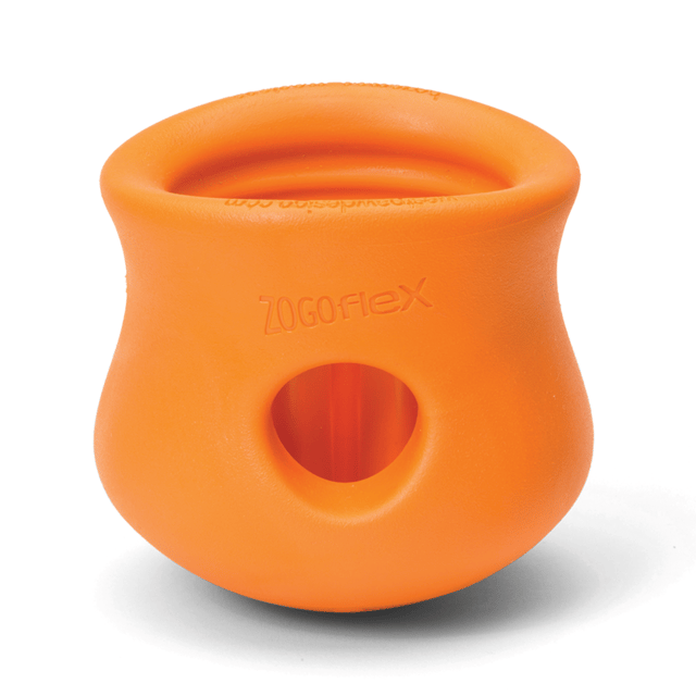West Paw Zogoflex Toppl Dog Toy - Large, Tangerine
