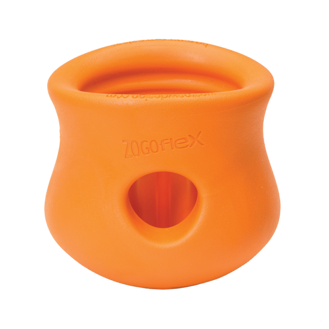 West Paw Zogoflex Toppl Dog Toy - Large, Tangerine