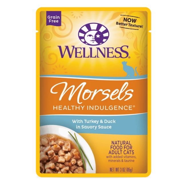 Wellness Morsels Turkey & Duck Adult Wet Cat Food