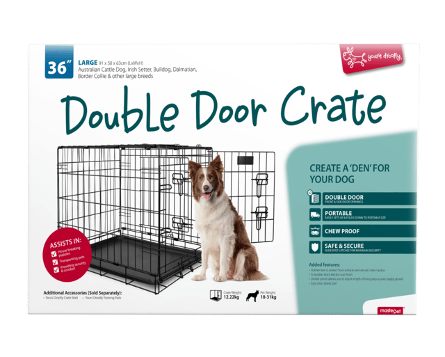 Yours Droolly Dog Crate - Large - 91 X 58 X 63cm