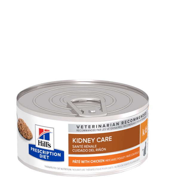 Hill's Prescription Diet K/D Kidney Care Pate With Chicken Wet Cat Food - 156g X 24
