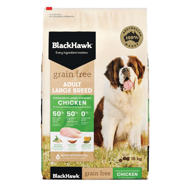 Black Hawk Grain Free Adult Large Breed Chicken Dry Dog Food