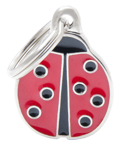 My Family Assorted Cat And Dog Charm Tags - Ladybug, Large