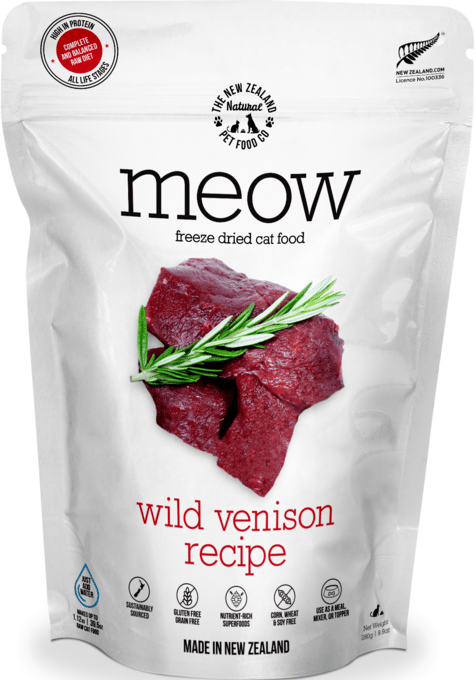 The NZ Natural PET Food Co Meow-Purr Wild Venison Freeze Dried Cat Food