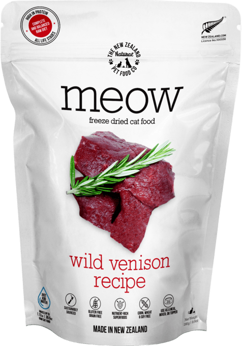 The NZ Natural PET Food Co Meow-Purr Wild Venison Freeze Dried Cat Food