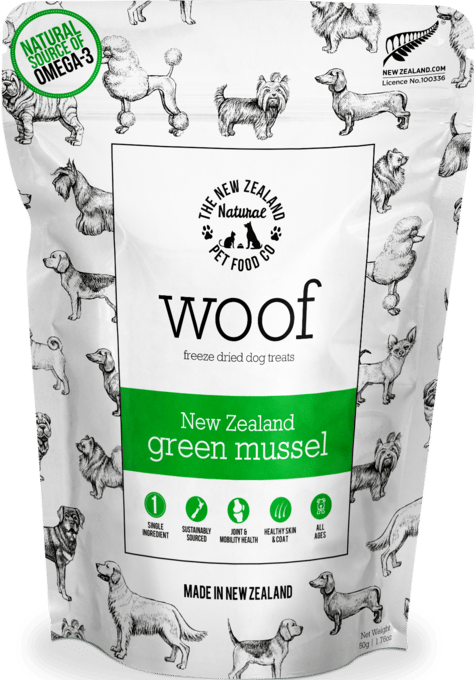 The NZ Natural PET Food Co Woof Green Lipped Mussel Dog Treats