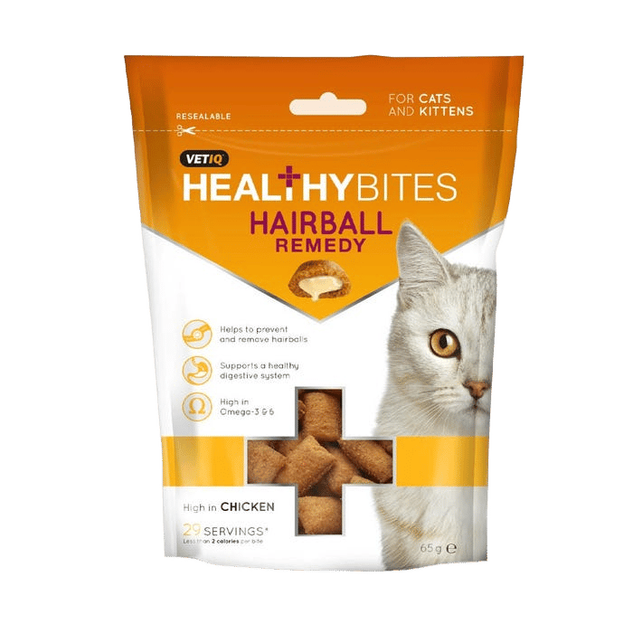 M&C Vetiq Healthy Bites Hairball Remedy Cat Treats