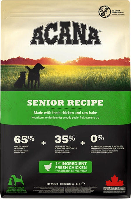 Acana Senior Recipe Dry Dog Food - 22.8kg (2 X 11.4kg Bags)