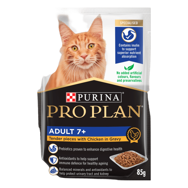 Pro Plan Adult 7+ Chicken In Gravy Senior Wet Cat Food