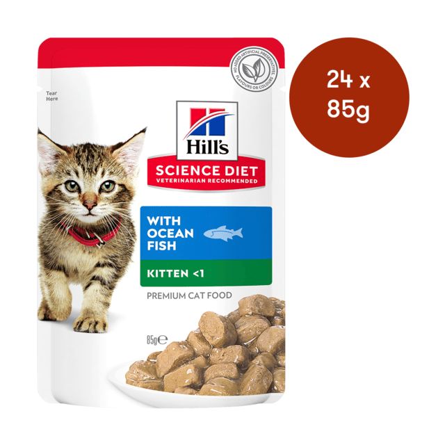 Hill's Science Diet Kitten Ocean Fish Wet Cat Food - 85g X 24