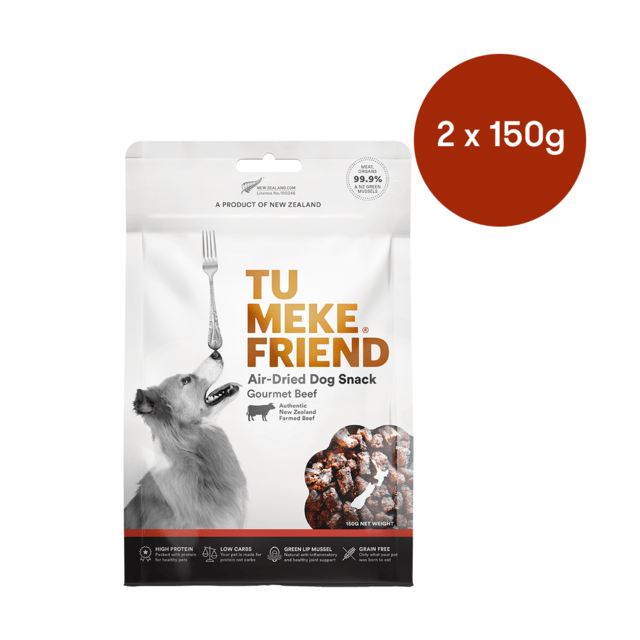 Tu Meke Friend Gourmet Beef Dog Treats - 300g (2 X 150g Bags)