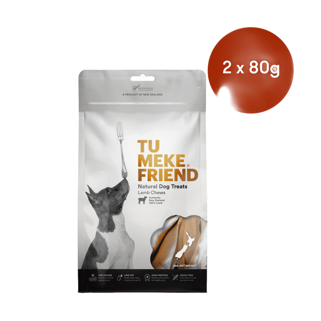 Tu Meke Friend Lamb Chews Dog Treats - 160g (2 X 80g Bags)