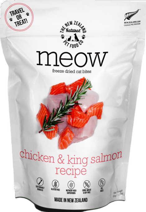 The NZ Natural PET Food Co Meow-Purr Chicken & King Salmon Freeze Dried Cat Food
