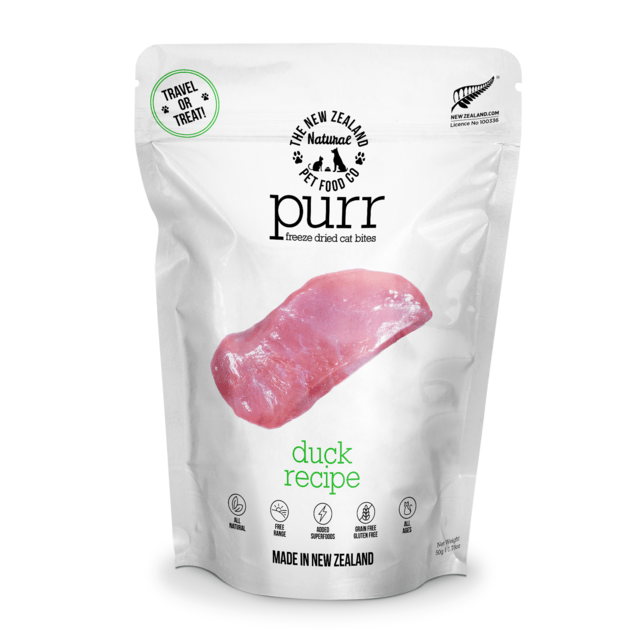 The NZ Natural PET Food Co Purr Duck Freeze Dried Cat Food
