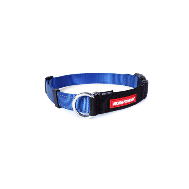 Ezydog Checkmate Dog Collar - Blue, Small