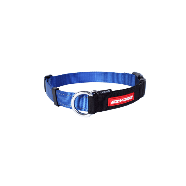 Ezydog Checkmate Dog Collar - Blue, Small