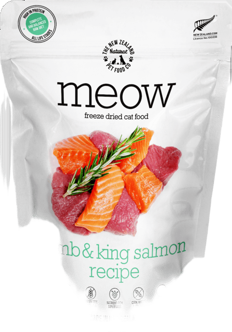 The NZ Natural PET Food Co Meow-Purr Lamb & King Salmon Freeze Dried Cat Food