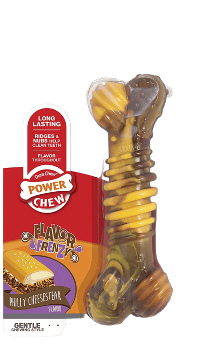 Nylabone Power Chew Philly Cheesesteak Dog Chew Toy - Medium