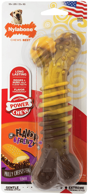 Nylabone Power Chew Philly Cheesesteak Dog Chew Toy - Extra Large