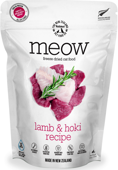 The NZ Natural PET Food Co Meow-Purr Lamb & Hoki Freeze Dried Cat Food