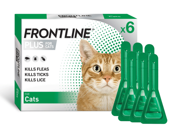 Frontline Plus Spot-On Flea & Tick Treatment For Cats - 6 Pack