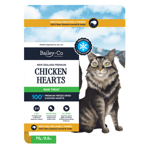 Freeze Dried Premium NZ Chicken Hearts