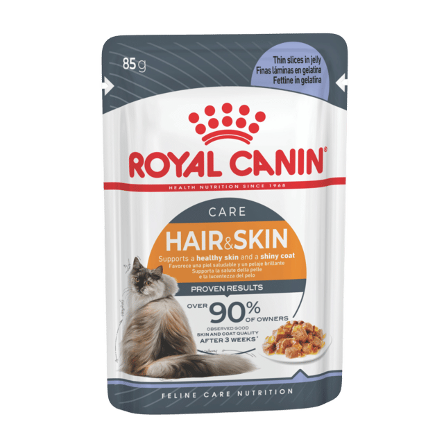 Royal Canin Hair & Skin Jelly Adult Wet Cat Food - 85g X 36