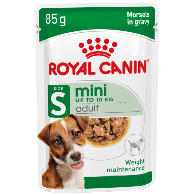 Royal Canin Mini Adult Morsels In Gravy Pouch Wet Dog Food